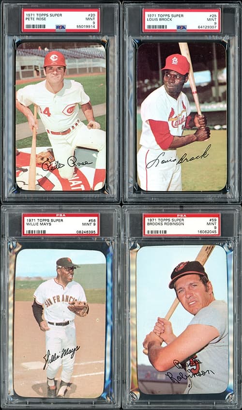 1971 Topps Super Complete Set (63/63) All PSA Graded 9.026 GPA Mays Rose Aaron