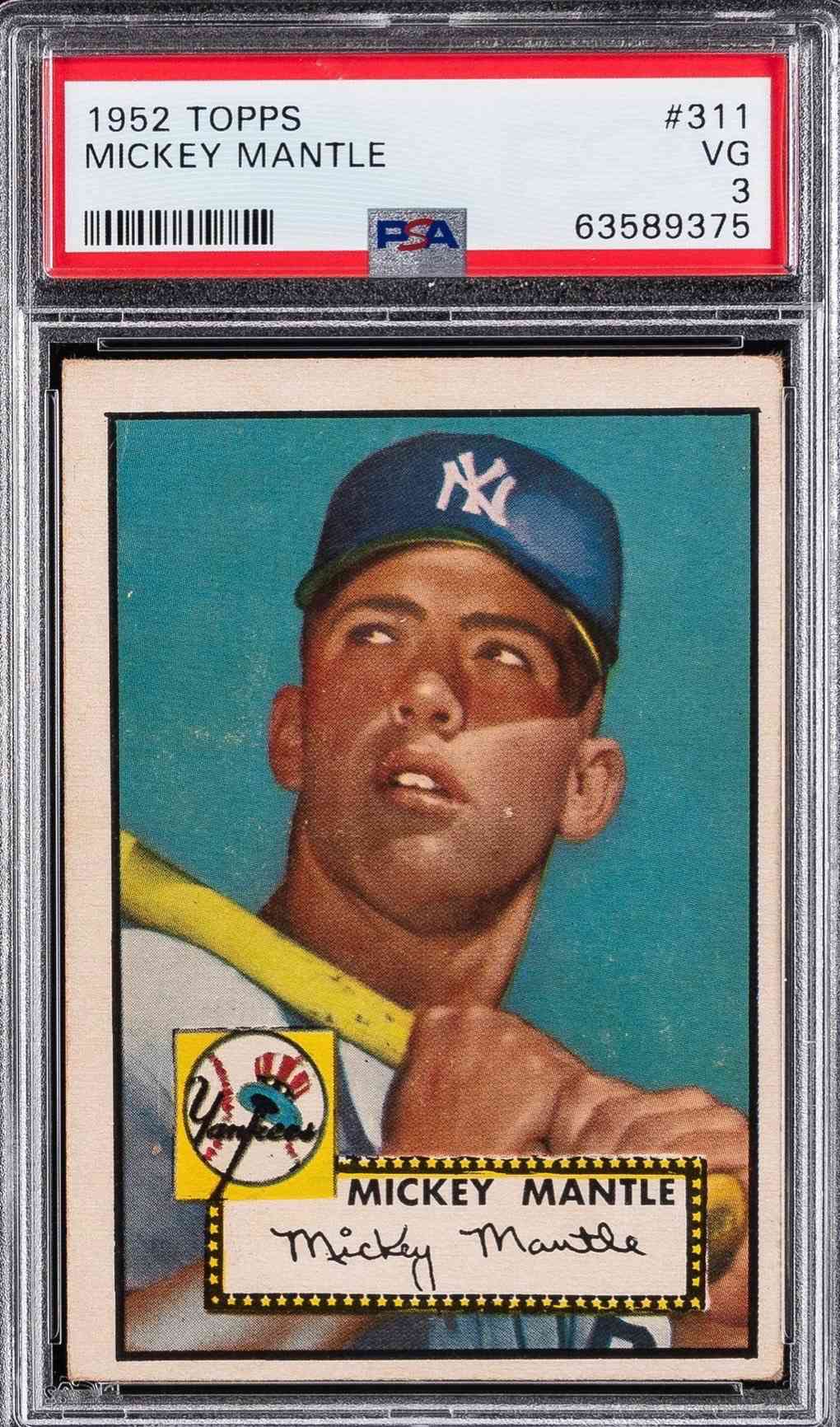1952 Topps #311 Mickey Mantle