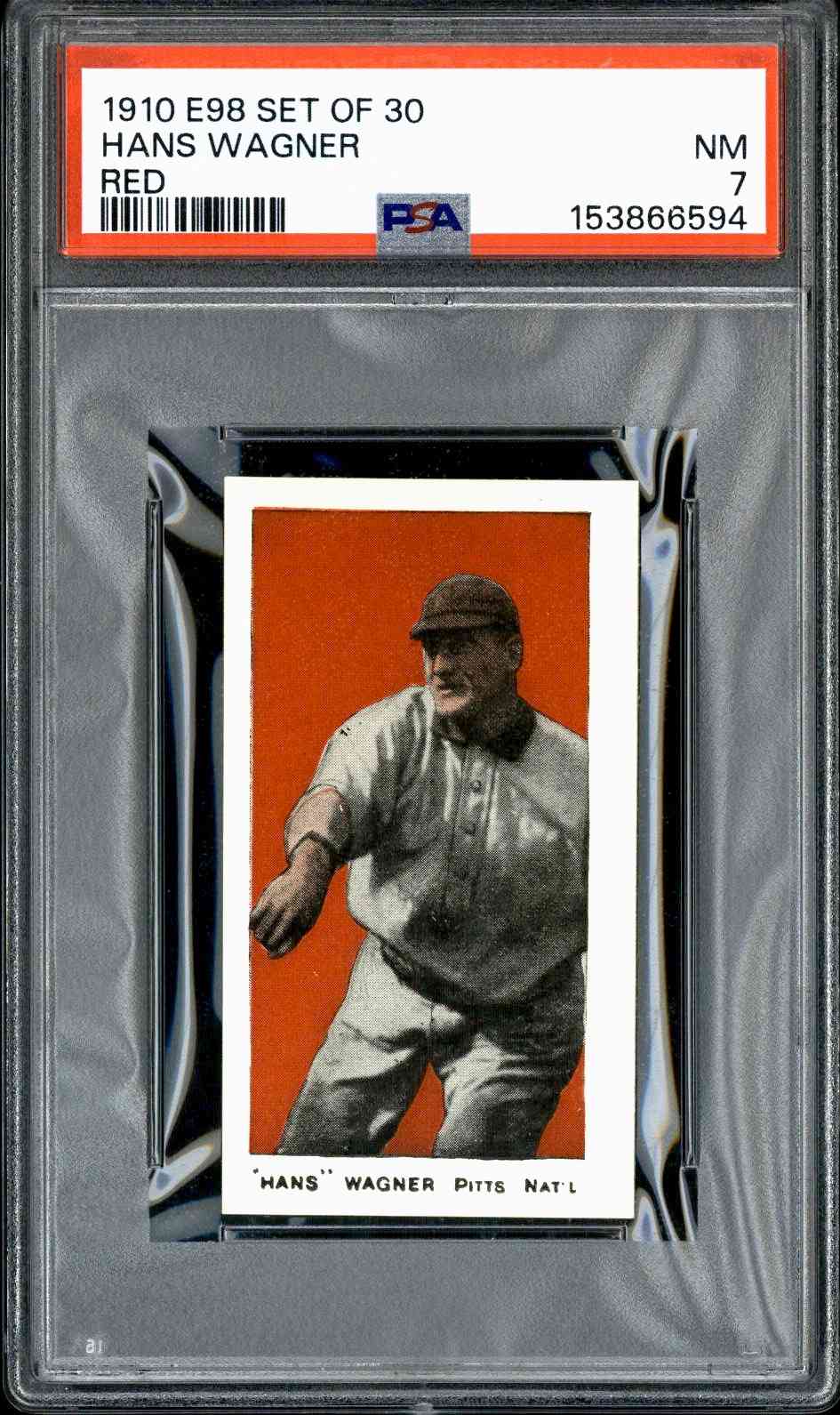 1910 E98 Hans Wagner (Red) PSA 7