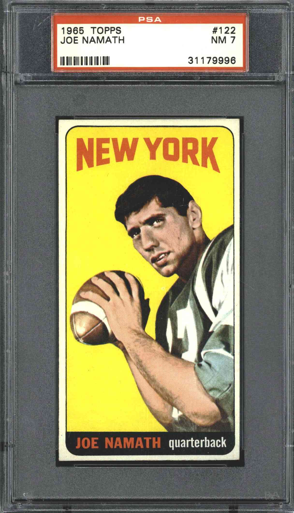 1965 Topps #122 Joe Namath