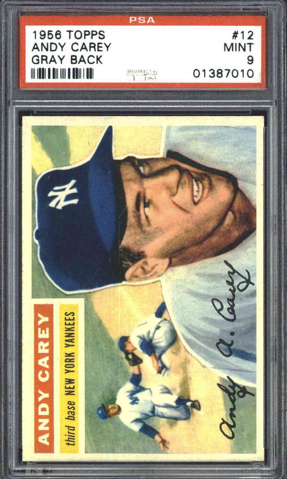 1956 Topps #12 Andy Carey