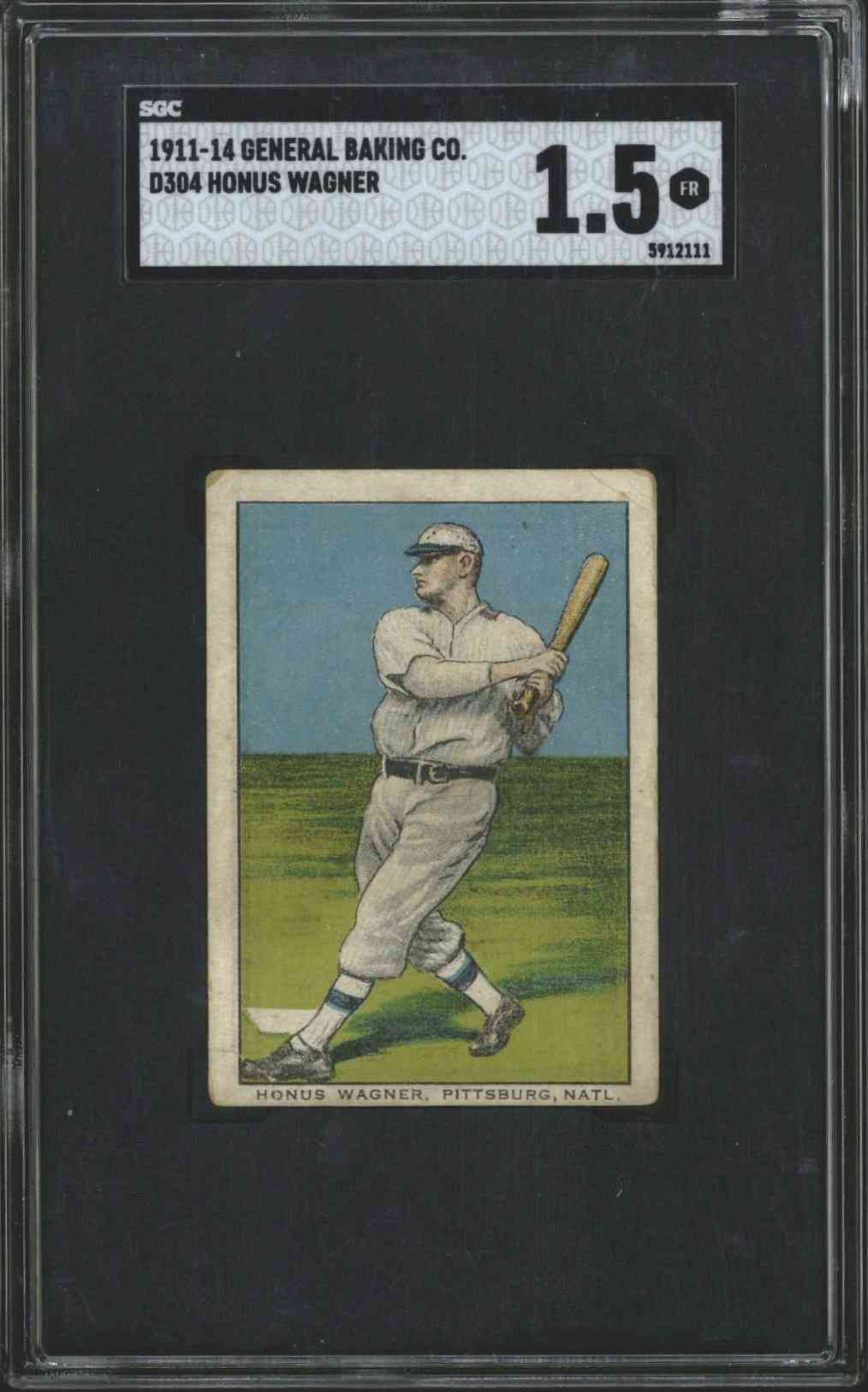1911 General Baking Co. Honus Wagner (1/2 Known) SGC 1.5