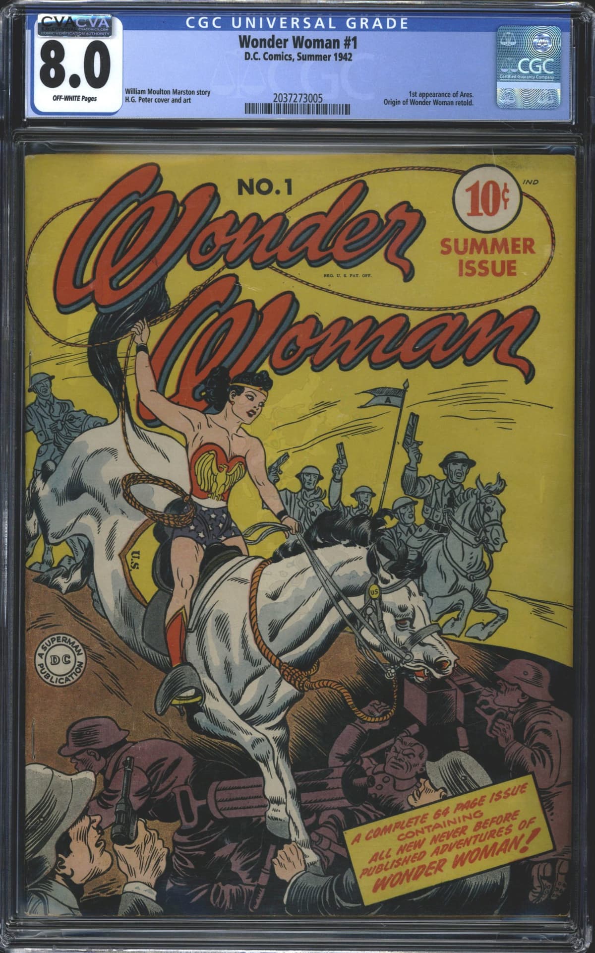 1942 Wonder Women #1 CGC 8