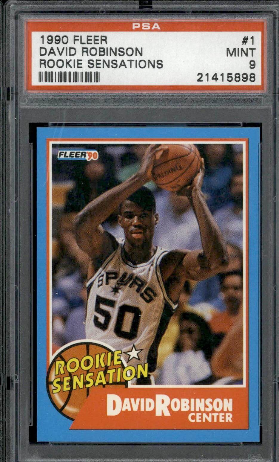 David Robinson San Antonio Spurs Autographed 1990-91 Fleer #10 BAS Authenticated Rookie Card, Other