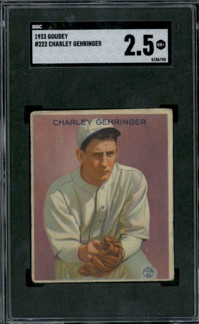 1933 Goudey #222 Charley Gehringer - TonyeTrade